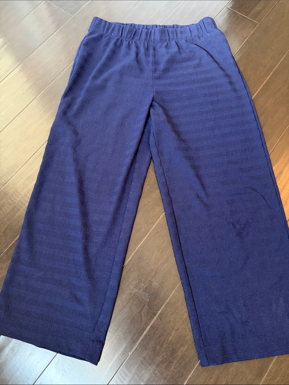 Jones New York Signature Deep Navy Textured Top